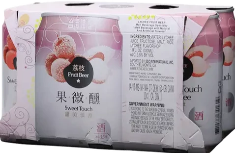 TAIWAN FRUIT BEER LYCHEE