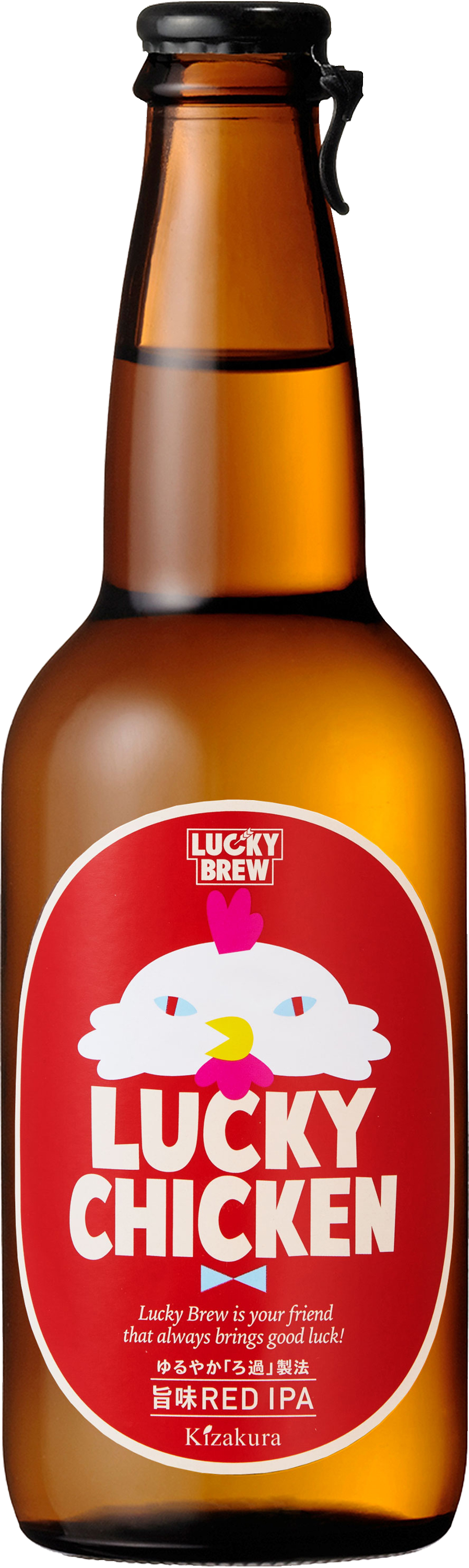 LUCKY CHICKEN RED IPA BOTTLE