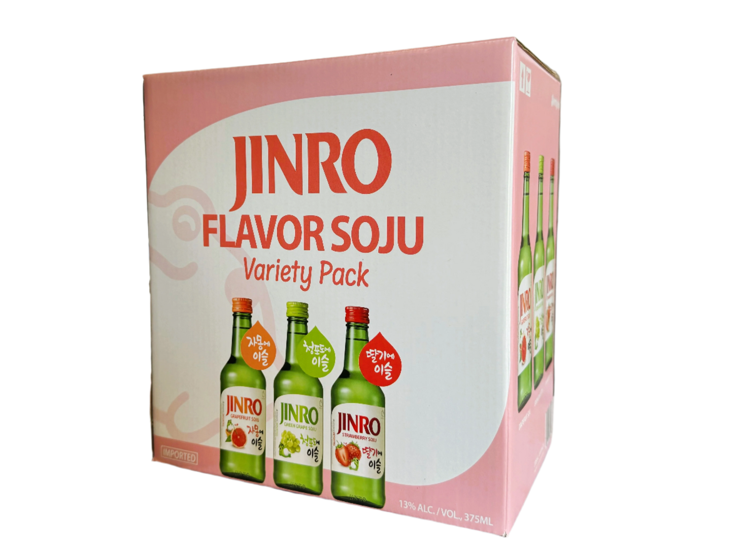 JINRO FRUIT SOJU ASSORTED - Strawberry, Green grape, Grapefruit